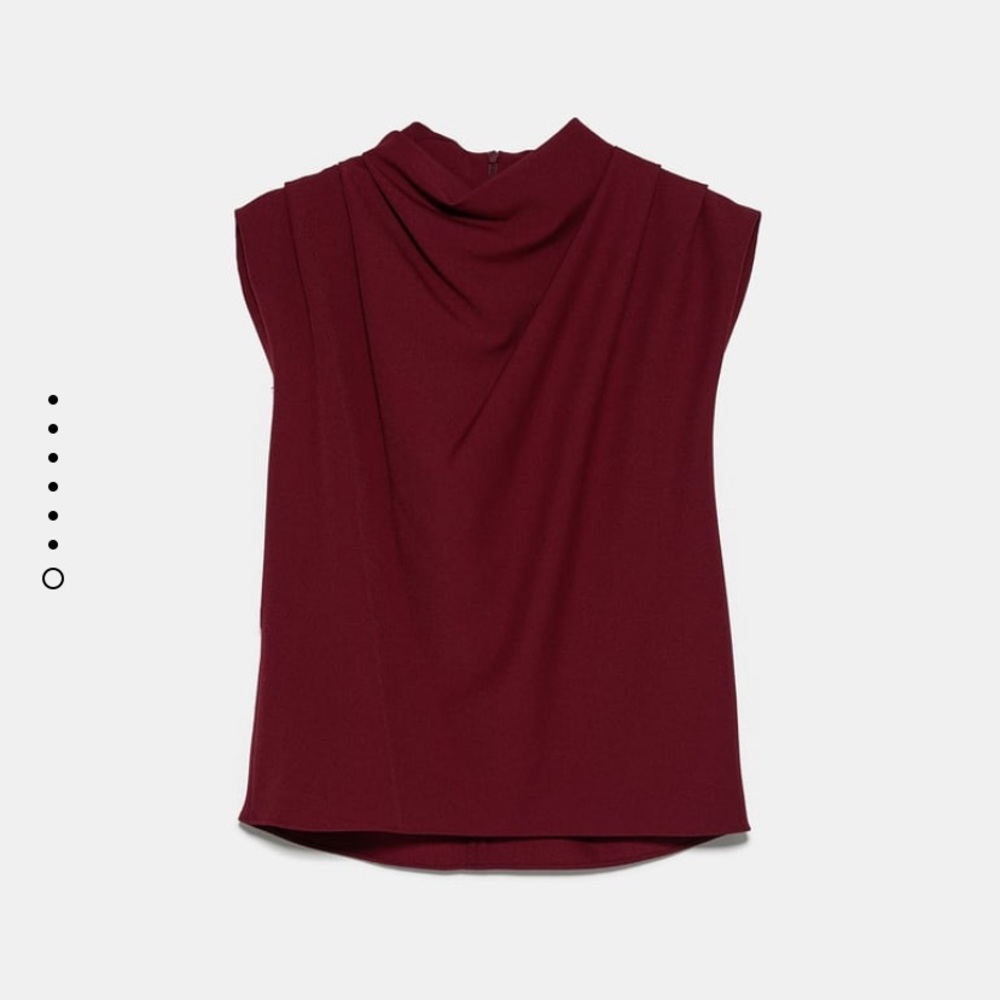 GORGEOUS ZARA NWT Pleated Blouse - Picture 9 of 9